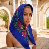 50le styles russes big flower headscarf bright color bandana scarf pour femmes rural looks headwrap for music festival
