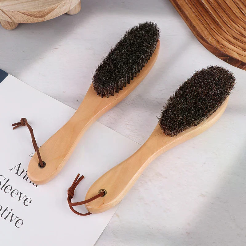 brosse en crin de cheval, manche en bois, brosse pour vernis à chaussures, brosse de nettoyage du linge en crin de cheval doux, brosse de nettoyage antistatique brosse en crin de cheval, manche en bois, brosse pour vernis à chaussures, brosse de nettoyage du linge en crin de cheval doux, brosse de nettoyage antistatique