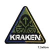 kraken patchs brodés pour brassard et sac à dos, badges des forces spéciales de l'ukraine avec crochet, support oral ron strihear
