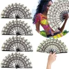 Grand éventail Rave pliant à main de 33cm, Chinease/dégradé japonais, coloré, réfléchissant, pliable, pour Festival de musique, cadeaux de danse Grand éventail Rave pliant à main de 33cm, Chinease/dégradé japonais, coloré, réfléchissant, pliable, pour Festival de musique, cadeaux de danse
