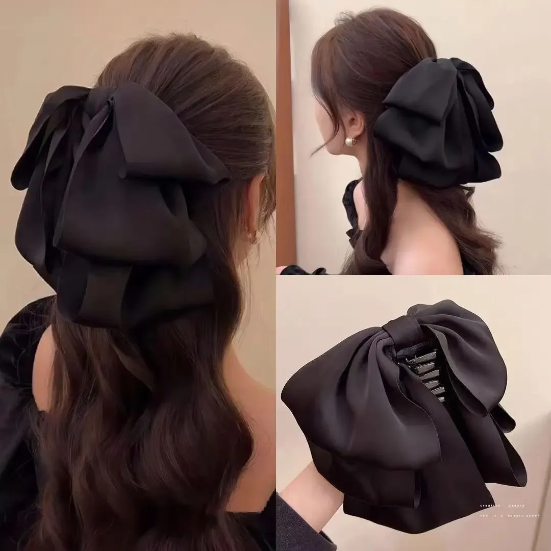 pince à cheveux coréenne grande taille pour femmes, barrettes à queue de cheval haute, couvre chef pour filles et femmes, accessoires pour cheveux pince à cheveux coréenne grande taille pour femmes, barrettes à queue de cheval haute, couvre chef pour filles et femmes, accessoires pour cheveux