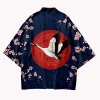 kimono imprimé japonais pour femmes, vêtements d'été, streetwear asiatique, cardigan, chemise, robe haori, 31204