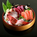 Seau à sushi japonais cuisine sashimi poisson cru plat de fruits de mer plat de fruits nourriture saumon assiette à glace soucoupe à glace plateau rond vaisselle art