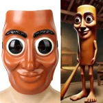 Tung Tung Tung Sahur masque abstrait le bâton prophète masques mascarade Cosplay accessoires de déguisement fournitures de fête accessoires de Festivals