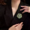 strass fleur de cerisier broche broches plantes corsage pour vêtements pour femmes sac à dos décor cadeaux