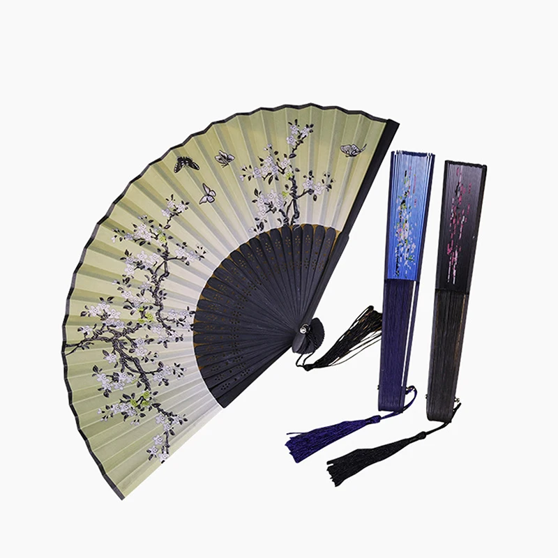 Éventail pliant chinois et japonais en bambou, style vintage, indépendant, pour femme, cadeaux de ix, artisanat d'art Éventail pliant chinois et japonais en bambou, style vintage, indépendant, pour femme, cadeaux de ix, artisanat d'art