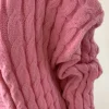 cardigan long pour femme, veste tricotée, vert, crochet, ample, manches longues, pull chaud, décontracté, automne hiver