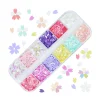 rose sakura fleur pétale nail art paillettes décorations fleurs de cerisier tranche holographique paillettes flocons floraux kawaii ongles breloques