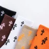 nouvelle corée harajuku chaussettes femme broderie croix sport chaussettes décontractées mode simple amour motif coton chaussettes