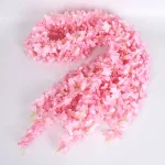 Ficelle de vigne pour décoration de plafond, fausse fleur, pour fête de mariage, arche d’enroulement, mise en page Carniva Ficelle de vigne pour décoration de plafond, fausse fleur, pour fête de mariage, arche d’enroulement, mise en page Carniva