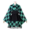 robe cosplay de demoiselle d'honneur, costume kimono d'halloween inosuke, tenue de scène pour jeu de rôle, uniforme de fête de dessin animé féminin, robe de demoiselle d'honneur