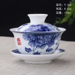 Traditions chinoises Gai Wan service à thé os chine ensembles à thé Dehua Gaiwan thé porcelaine Pot ensemble pour voyage belle et facile bouilloire