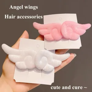 Super mignon ange aile en peluche épingle à cheveux enfants fille pince à cheveux accessoires Barrettes Hairgrip coiffure chapeaux pince à cheveux ornements