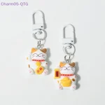 Porte-clés chat porte-bonheur mignon, pendentif pour sac à dos, tentures, accessoires, cadeaux, nouvelle collection Porte-clés chat porte-bonheur mignon, pendentif pour sac à dos, tentures, accessoires, cadeaux, nouvelle collection