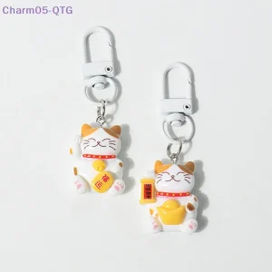 Porte-clés chat porte-bonheur mignon, pendentif pour sac à dos, tentures, accessoires, cadeaux, nouvelle collection