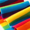 chaussettes pour femmes arc en ciel rayé cinq doigts bout fendu coton mi tube chaussettes lignes colorées simple sport drôle bas en gros