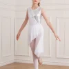 robe de ballet pour bol, vêtement de brevfantaisie, patinage artistique, dos aux, justaucorps irrégulier, contemporain, lyrique