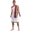Robe grecque des prHub pour hommes, Dieu gladiateur Kokor, olympiques cosplay, roi romain, prince toge, manches, poignées romaines, manchette amovible Robe grecque des prHub pour hommes, Dieu gladiateur Kokor, olympiques cosplay, roi romain, prince toge, manches, poignées romaines, manchette amovible