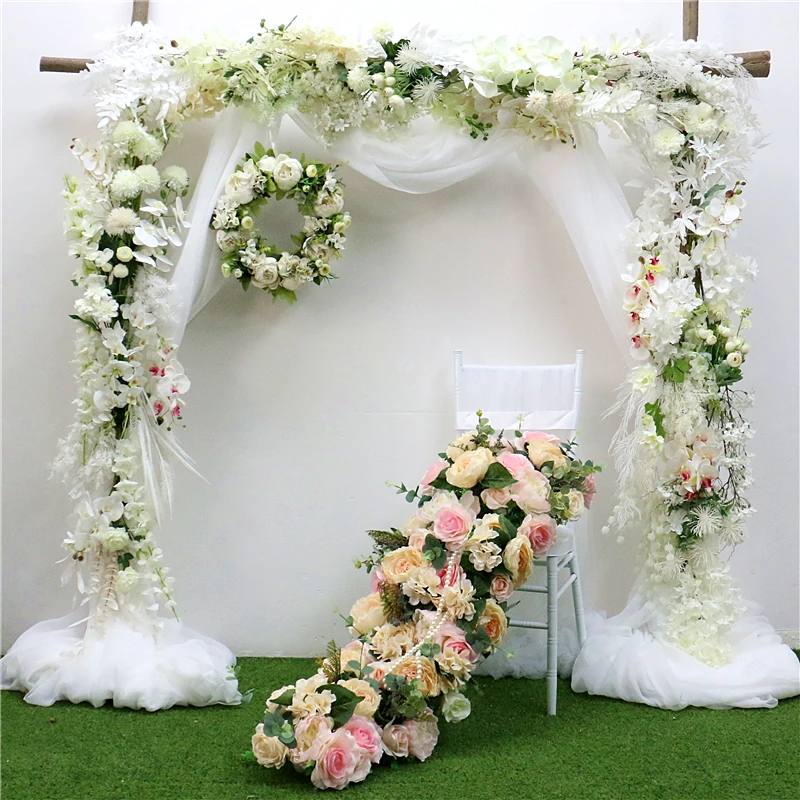fleur en soie pour mariage, série blanche, haute qualité, fond de bricolage, décoration murale, accessoires de photographie, maison et hôtel fleur en soie pour mariage, série blanche, haute qualité, fond de bricolage, décoration murale, accessoires de photographie, maison et hôtel