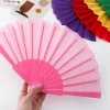 Éventail pliant en plastique classique de style chinois rétro, tenu dans la main, spectacles de brevflorale, personnalisé, cadeau de mariage pour les invités, 2021