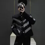 Veste à manches longues à paillettes pour hommes, rétro américain, tendance, rue, ample, décontractée, respirante, Niche, nouvelle veste pour hommes