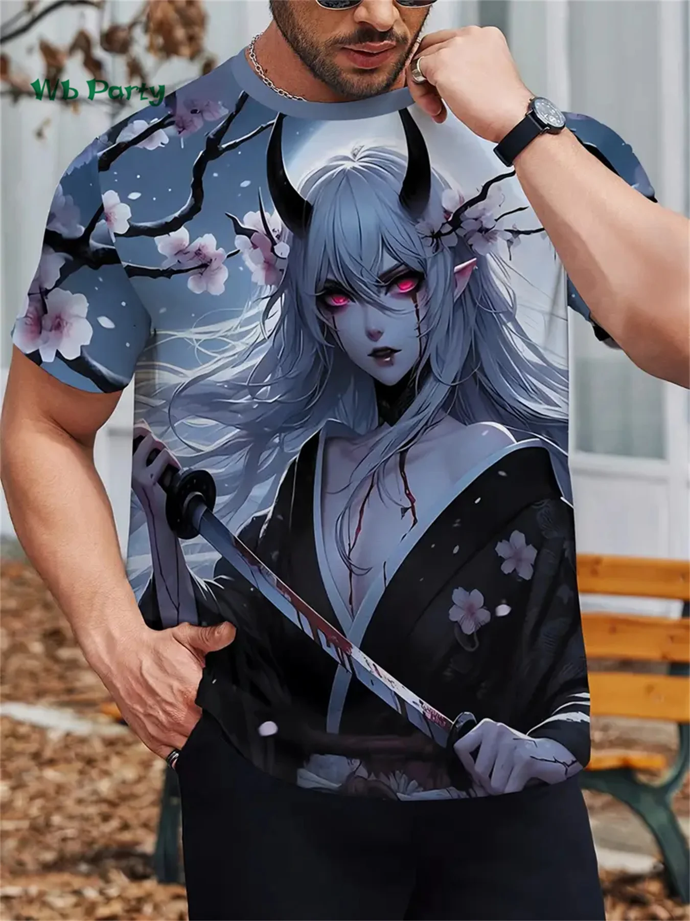 sakura samouraï motif hommes t shirt japonais anime à manches courtes t shirt harajuku hauts été hommes surdimensionné vêtements de sport sakura samouraï motif hommes t shirt japonais anime à manches courtes t shirt harajuku hauts été hommes surdimensionné vêtements de sport