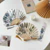 Éventail pliant en soie de style japonais chinois, éventails de mariage, cadeaux artistiques, éventail à main de danse, éventails de fleurs pliants en bambou vintage