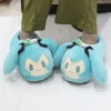 hatsune miku pantoufles de maison pour femmes bottes de neige de haute qualité à la mode moelleux chaud plus doublé bout fermé pantoufles souples chaussures d'hiver