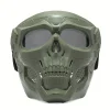 masque de crâne de moto, lunettes coupe vent, lunettes d'équitation pour sports de plein air, accessoires d'halloween, masque tactique coupe vent