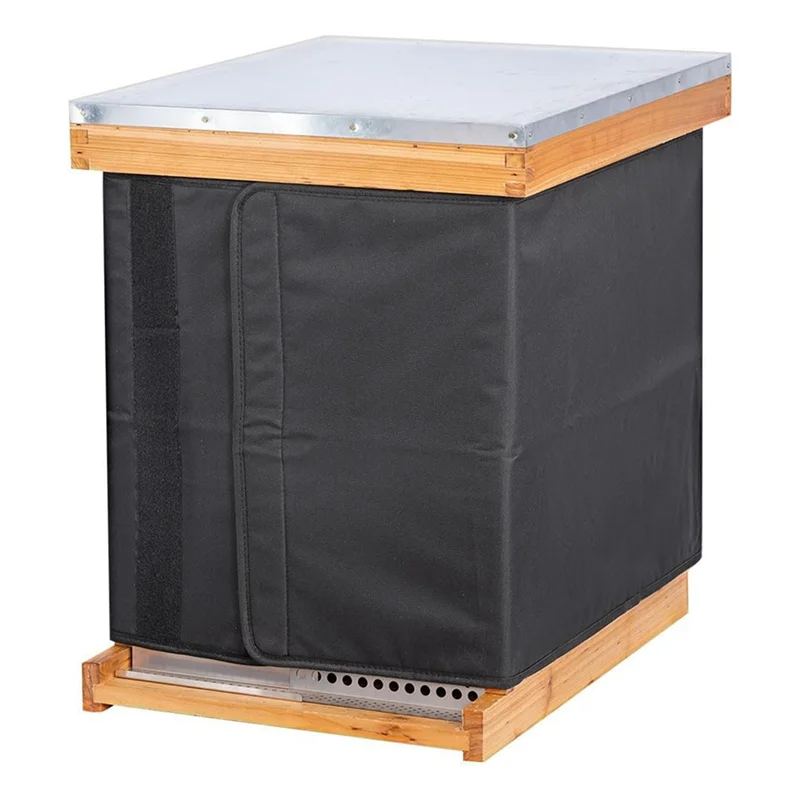 ralca enveloppement de ruche d'abeilles d'hiver pour ruives à 8 et 10 cadres, enveloppe de ruche réglable en tissu oxford, imperméable, coupe vent, réutilisable ralca enveloppement de ruche d'abeilles d'hiver pour ruives à 8 et 10 cadres, enveloppe de ruche réglable en tissu oxford, imperméable, coupe vent, réutilisable