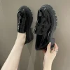 chaussures d'Étudiant de style japonais, cosplay lolita, pour femme/fille, à la mode, noir/café, uniforme, plateforme, nouvelle collection 2024