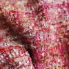 redraspberry tissu en tweed rouge et rose pour femme, matériel de vêtement, automne, veste, robe, manteau, jupe, bricolage, couture, gril, livraison gratuite, 145cm