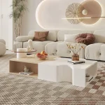 Table basse de rangement japonaise Design à couverture rigide Table basse de luxe minimaliste ensemble italien Muebles Para El Hogar meubles de maison Table basse de rangement japonaise Design à couverture rigide Table basse de luxe minimaliste ensemble italien Muebles Para El Hogar meubles de maison