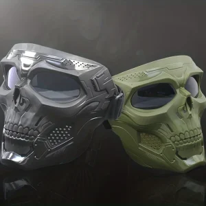 Masque de crâne de moto, lunettes coupe-vent, lunettes d’équitation pour sports de plein air, accessoires d’halloween, masque tactique coupe-vent Masque de crâne de moto, lunettes coupe-vent, lunettes d’équitation pour sports de plein air, accessoires d’halloween, masque tactique coupe-vent