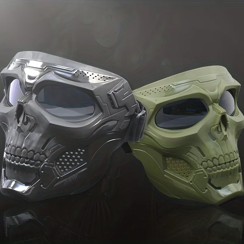 Masque de crâne de moto, lunettes coupe-vent, lunettes d’équitation pour sports de plein air, accessoires d’halloween, masque tactique coupe-vent Masque de crâne de moto, lunettes coupe-vent, lunettes d’équitation pour sports de plein air, accessoires d’halloween, masque tactique coupe-vent