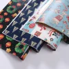 papier d'emballage noël 367a, 6 pièces, cadeau, emballage flocons neige, décor d'enveloppe bonhomme neige du