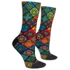 nouveauté ethnique bohème imprimé hommes chaussettes confortable respirant antidérapant chaussettes décontractées harajuku rétro rue chaussettes de compression