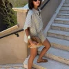 ensemble chemise et short à rayures pour femmes, ample, simple boutonnage, haut à manches courtes, taille haute, cordon de serrage, pantalon court, vêtements de plage, été 2025