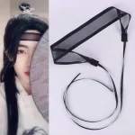 Style chinois gaze bandeau Antique Hanfu Cosplay Costume coiffure front bandes de cheveux chinois traditionnel cheveux accessoires Style chinois gaze bandeau Antique Hanfu Cosplay Costume coiffure front bandes de cheveux chinois traditionnel cheveux accessoires