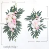 boho artificiel arc de mariage fleurs eucalyptus guirlande rideaux signe de bienvenue floral mariage arc fleurs bricolage