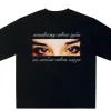 Harajuku Streetwear femmes vêtements yeux imprimé graphique t-shirt Hip Hop esthétique à manches courtes hauts Goth Y2k mode Vintage Y2k