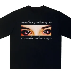 Harajuku Streetwear femmes vêtements yeux imprimé graphique t-shirt Hip Hop esthétique à manches courtes hauts Goth Y2k mode Vintage Y2k