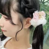 bandeau en peluche avec nœud en biscuits pour filles, série de successions japonaises, lolita sweet cute, accessoires pour cheveux polyvalents, bandeau de sauna, produit en masse