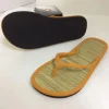 femmes tongs plates pantoufles confortables sandales antidérapantes bambou rotin tongs maison salle de bain mode pantoufles zapatos