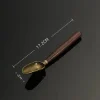 cuillère à thé en ébène, 1 pièce, cuillère à thé en bois massif rétro créatif, pelle à thé kongfu, accessoires de cérémonie du thé, cadeau