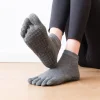 pilates danse gymnastique yoga chaussettes coton cinq doigts antidérapant chaussettes de sport respirant séchage rapide élasticité fitness chaussettes