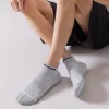 chaussettes de cheville athlétiques rembourrées, talon et orteils renforcés, maille respirante, support de voûte plantaire, sport, course à pied, chaussettes à languettes