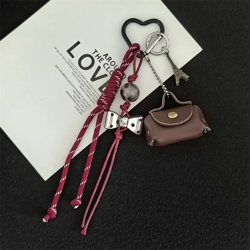 Porte-clés de voiture à nœud chinois, décoration de sac, accessoires à nœud tissé à la mode Porte-clés de voiture à nœud chinois, décoration de sac, accessoires à nœud tissé à la mode