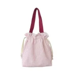 Sac de rangement à cordon de serrage à poignée supérieure, pochette de rangement Portable et réutilisable pour cosmétiques, rayures, porte-monnaie pratique, petits articles