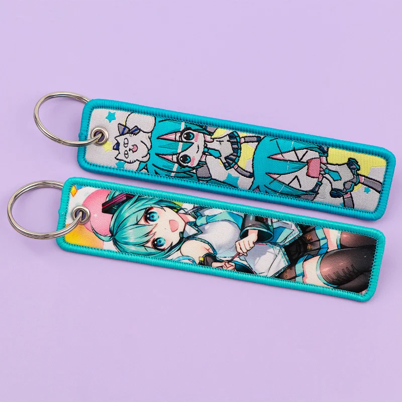 hatsune miku porte clés anime brodé porte clés motos voitures sac à dos porte clés décoration bijoux accessoires enfants cadeaux hatsune miku porte clés anime brodé porte clés motos voitures sac à dos porte clés décoration bijoux accessoires enfants cadeaux